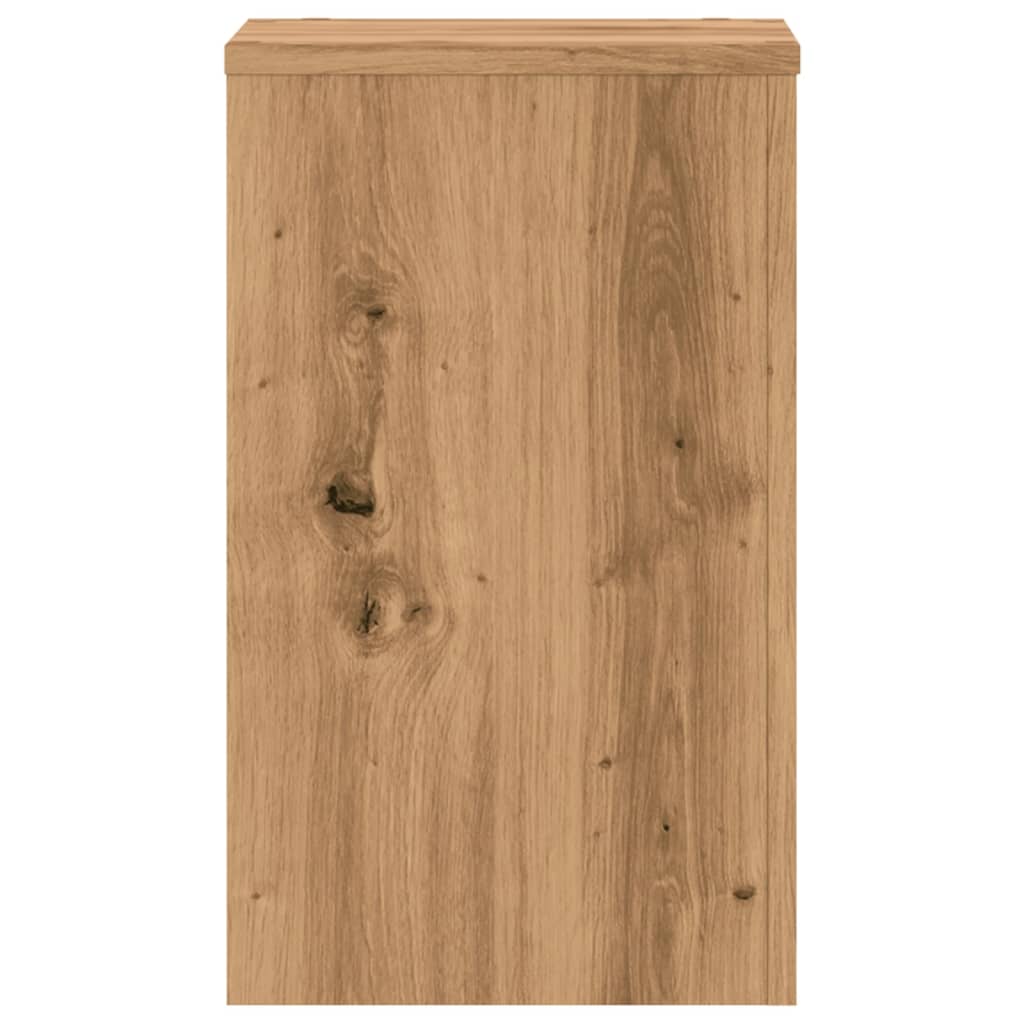 Portavasi per fiori set di 2 pezzi realizzati a mano in legno ingegnerizzato marrone 02_0045299