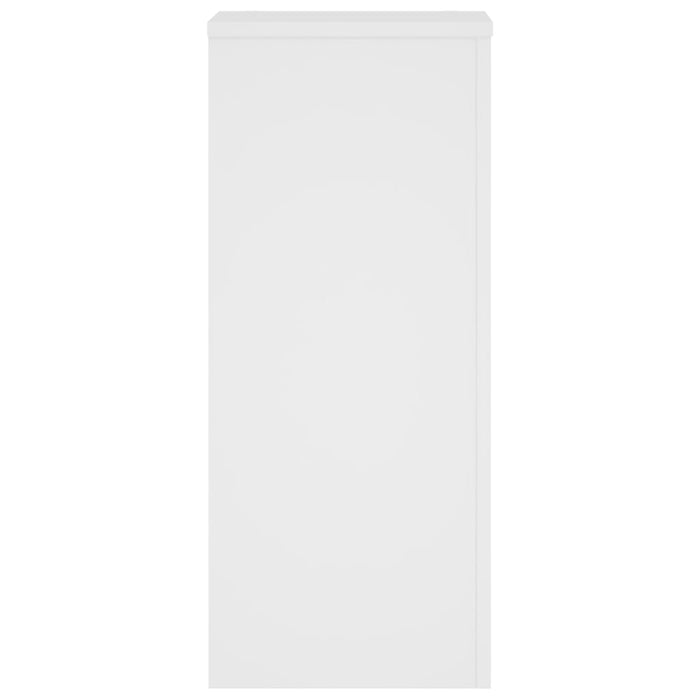 Portavasi per fiori set da 2 30 x 30 x 70 cm in legno ingegnerizzato bianco 02_0045279