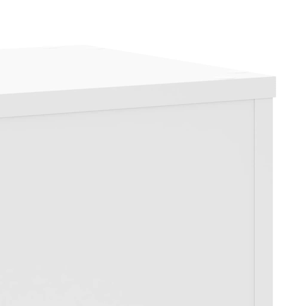 Supporti per Piante 2 pz Bianchi 30x30x70 cm Legno Multistrato