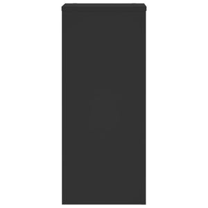 Portavasi per fiori set da 2 30 x 30 x 70 cm in legno ingegnerizzato nero 02_0045280