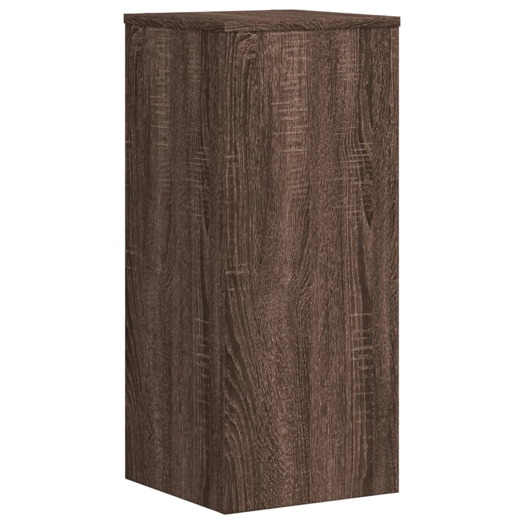 Supporti per Piante 2 pz Marrone 30x30x70 cm Legno Multistrato