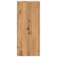 Portavasi per fiori set di 2 pezzi realizzati a mano in legno ingegnerizzato marrone 02_0045293