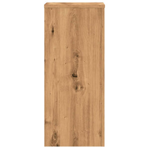 Portavasi per fiori set di 2 pezzi realizzati a mano in legno ingegnerizzato marrone 02_0045293