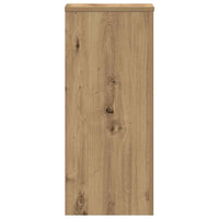 Supporti per Piante 2 pz Rovere 30x30x70 cm in Multistrato 852932