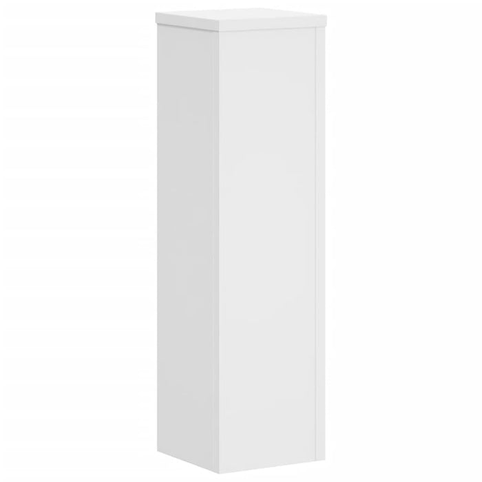 Portavasi per fiori set da 2 17 x 17 x 60 cm in legno ingegnerizzato bianco 02_0045265