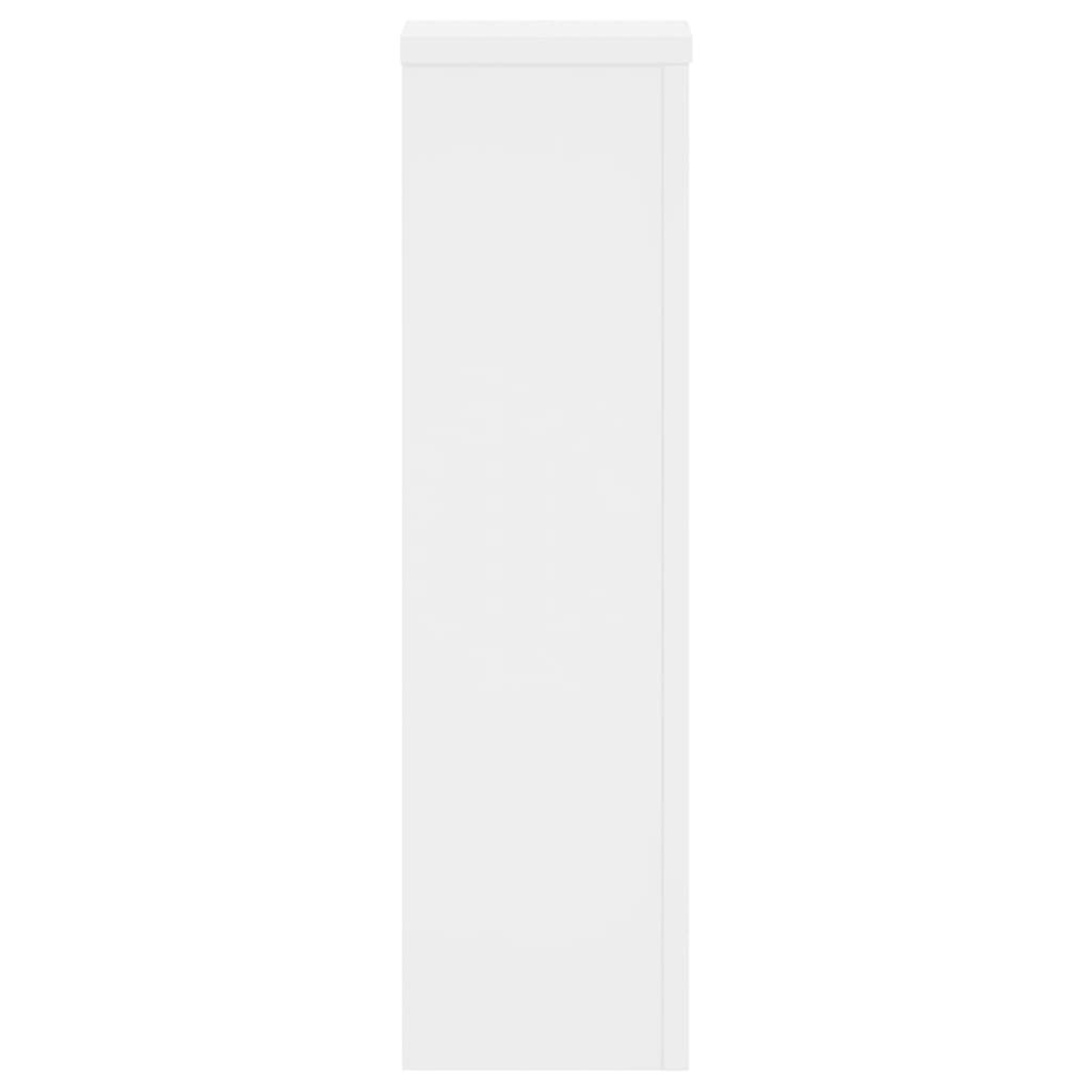 Supporti per Piante 2 pz Bianchi 17x17x60 cm Legno Multistrato