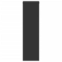 vidaXL Supporti per Piante 2 pz Neri 17x17x60 cm Legno Multistrato