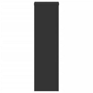 Portavasi per fiori set da 2 17 x 17 x 60 cm in legno ingegnerizzato nero 02_0045266