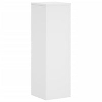 Portavasi per fiori set da 2 25 x 25 x 80 cm in legno ingegnerizzato bianco 02_0045271