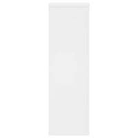 vidaXL Supporti per Piante 2 pz Bianchi 25x25x80 cm Legno Multistrato