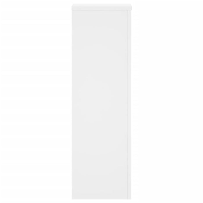 Supporti per Piante 2 pz Bianchi 25x25x80 cm Legno Multistrato 852942