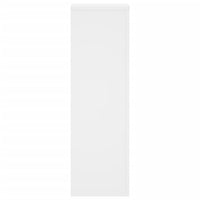 vidaXL Supporti per Piante 2 pz Bianchi 25x25x80 cm Legno Multistrato