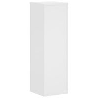 vidaXL Supporti per Piante 2 pz Bianchi 25x25x80 cm Legno Multistrato