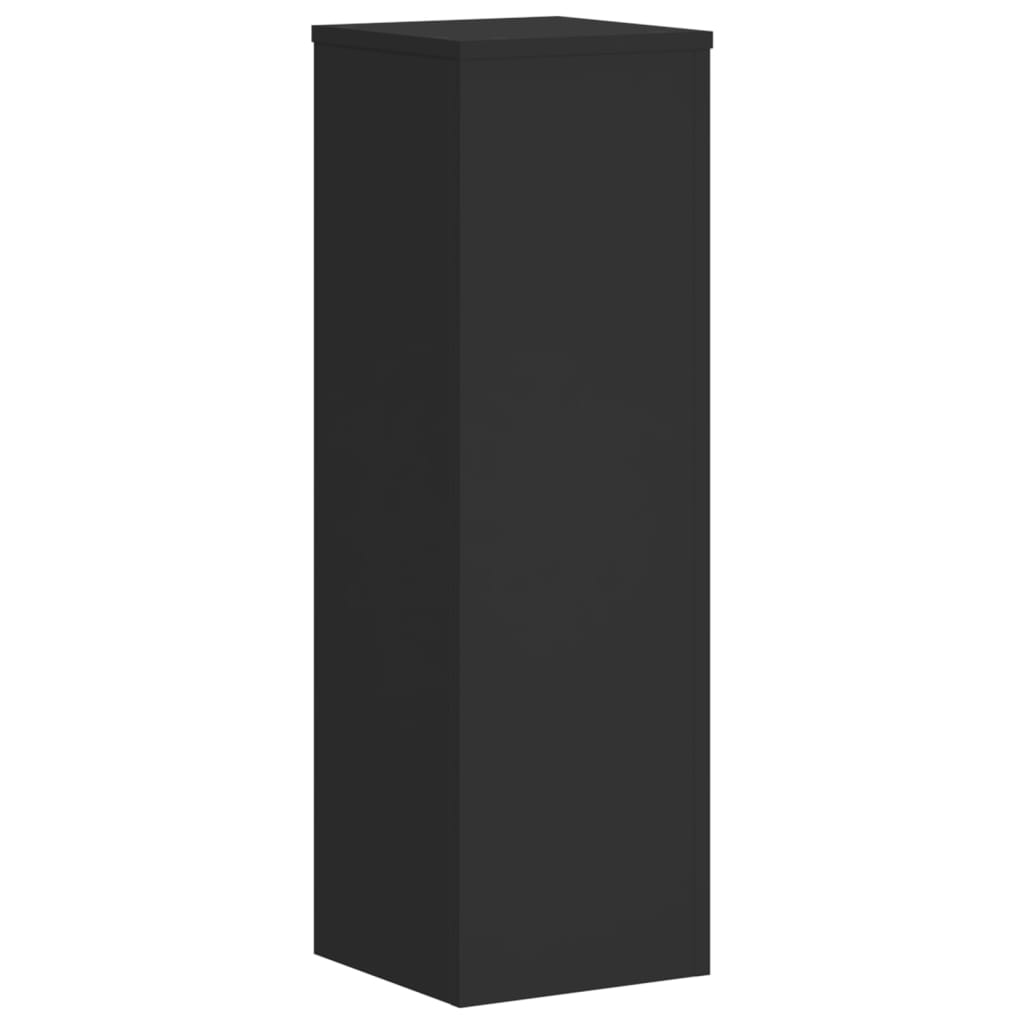 Supporti per Piante 2 pz Neri 25x25x80 cm Legno Multistrato 852943