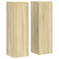 Supporti per Piante 2 pz Rovere 25x25x80 cm in Multistrato