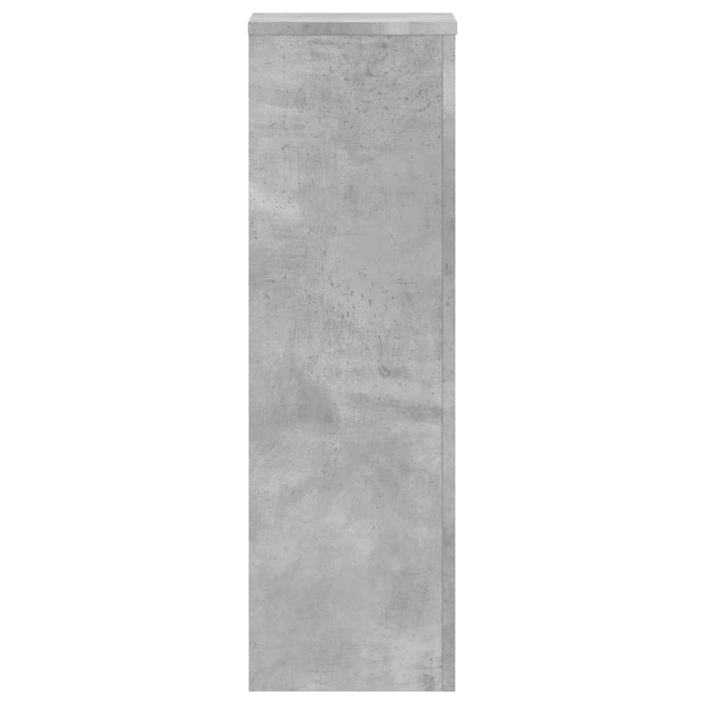 Supporti per Piante 2 pz Grigio 25x25x80 cm Legno Multistrato