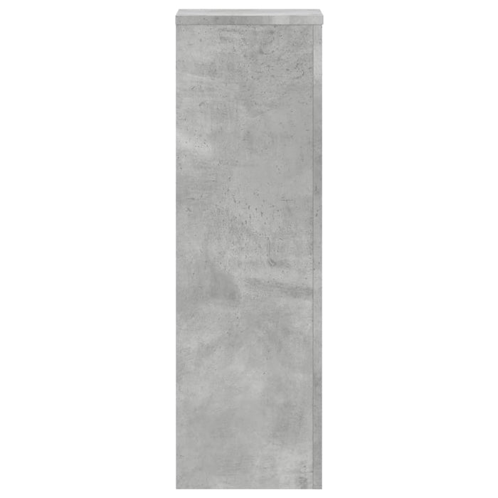 Supporti per Piante 2 pz Grigio 25x25x80 cm Legno Multistrato