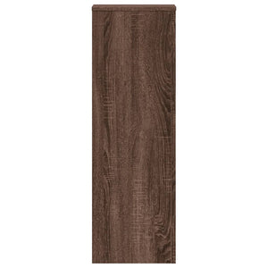 Portavaso per fiori marrone 33 x 33 x 100 cm in legno ingegnerizzato marrone 02_0045172