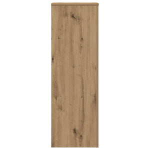 Supporto per Piante Rovere Artigianale 33x33x100 cm Truciolato 852959