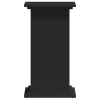 Supporto per Piante Nero 33x33x60 cm in Truciolato 852961