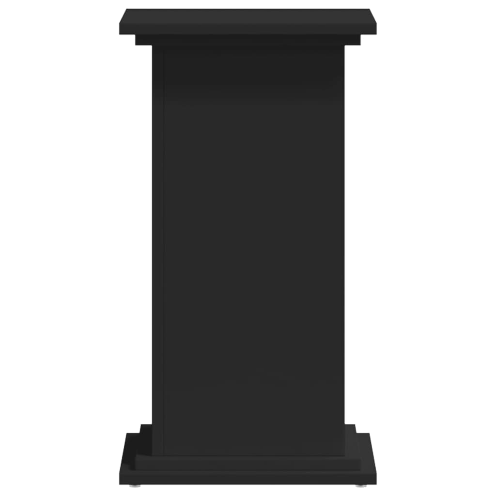 Supporto per piante portafiori 33 x 33 x 60 cm legno ingegnerizzato nero 02_0045152
