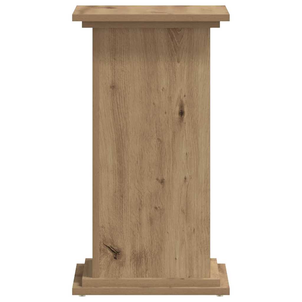 Supporto per Piante Rovere Artigianale 33x33x60 cm Truciolato 852968