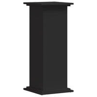 Supporto per Piante Nero 33x33x80 cm in Truciolato