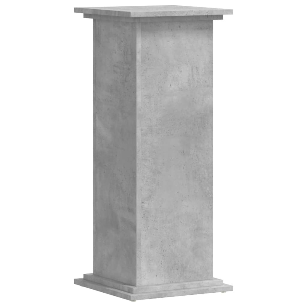Supporto per Piante Grigio 33x33x80 cm in Legno Multistrato