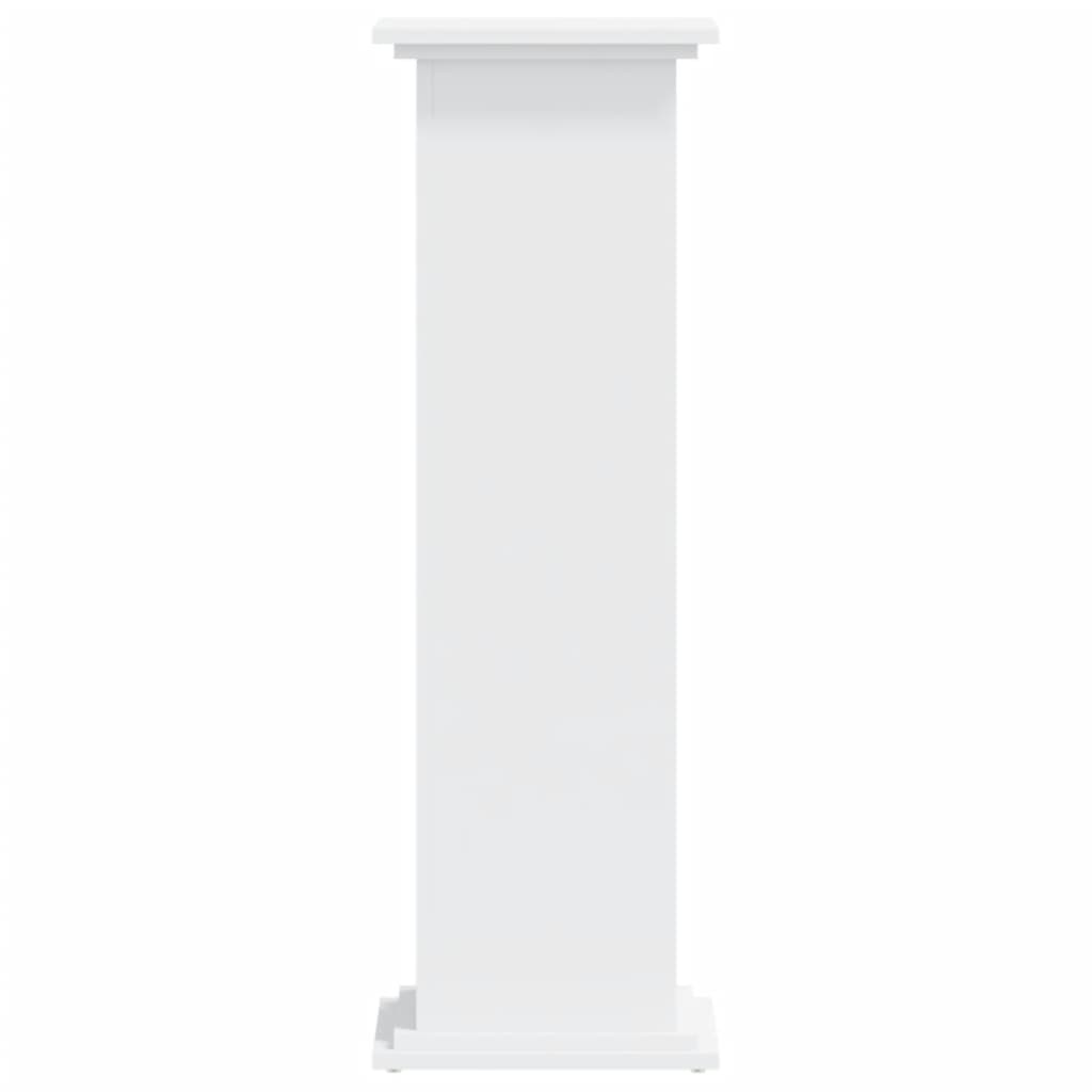 Supporto per Piante Bianco 33x33x100 cm in Truciolato 852978