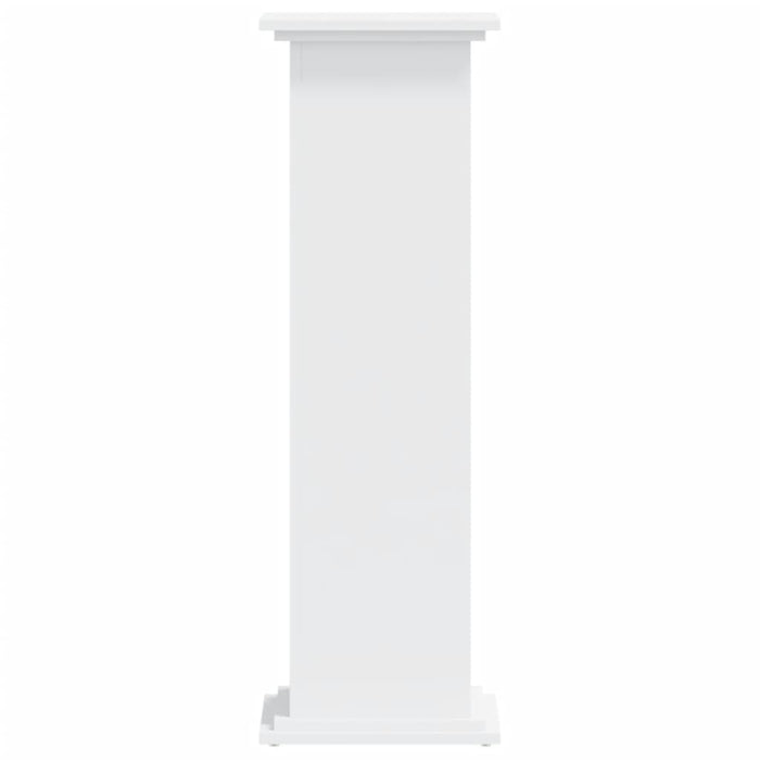 Supporto per Piante Bianco 33x33x100 cm in Truciolato 852978