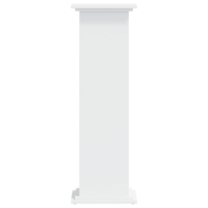 Supporto per Piante Bianco 33x33x100 cm in Truciolato 852978