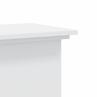 Supporto per Piante Bianco 33x33x100 cm in Truciolato 852978