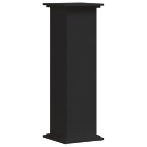Supporto per piante portafiori 33 x 33 x 100 cm legno ingegnerizzato nero 02_0045145