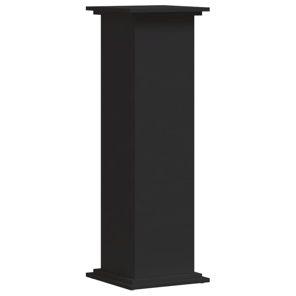 Supporto per Piante Nero 33x33x100 cm in Truciolare