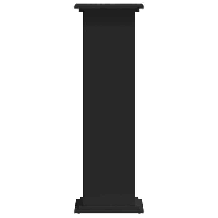 Supporto per Piante Nero 33x33x100 cm in Truciolare 852979