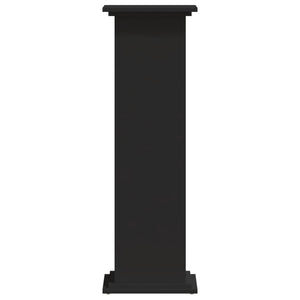 Supporto per piante portafiori 33 x 33 x 100 cm legno ingegnerizzato nero 02_0045145