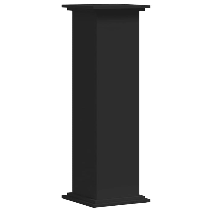 Supporto per piante portafiori 33 x 33 x 100 cm legno ingegnerizzato nero 02_0045145
