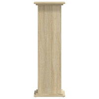 Supporto per Piante Rovere Sonoma 33x33x100cm Legno Multistrato 852980