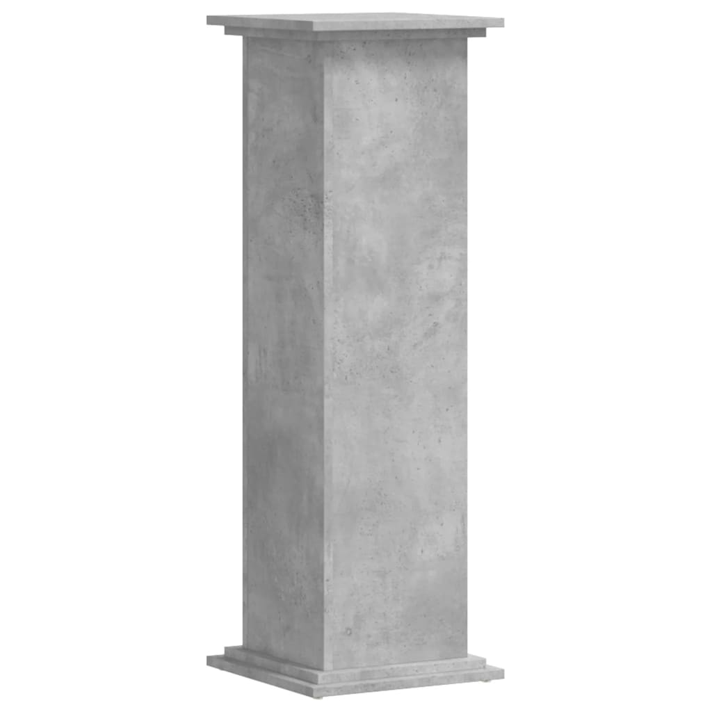 Supporto per Piante Grigio 33x33x100 cm in Truciolato 852981