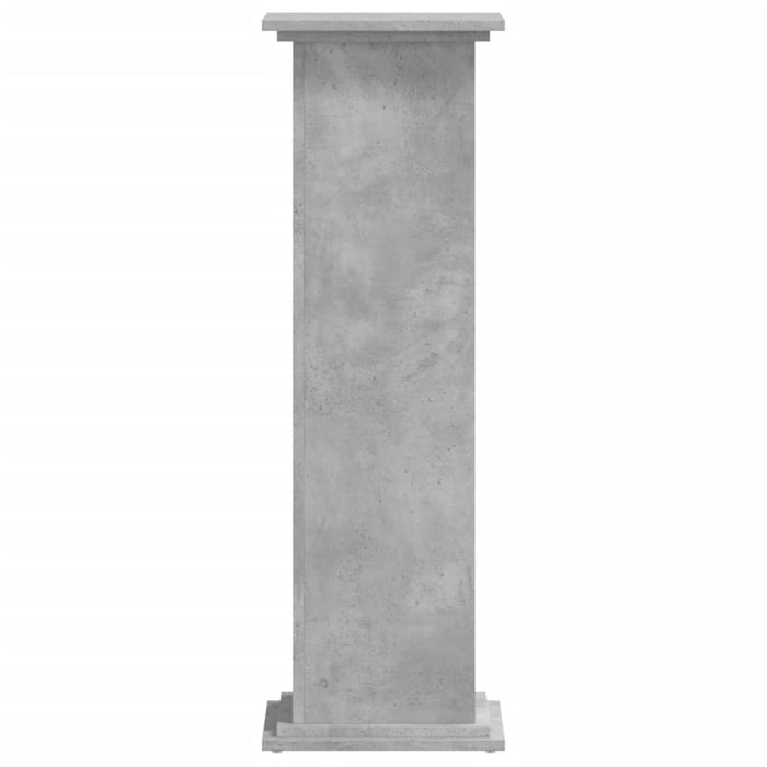 Supporto per Piante Grigio 33x33x100 cm in Truciolato 852981