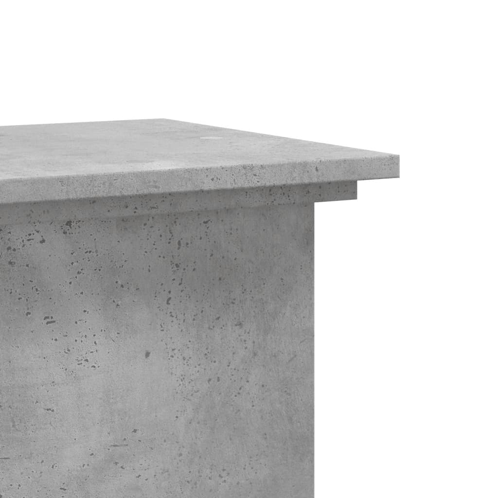 Supporto per Piante Grigio 33x33x100 cm in Truciolato 852981