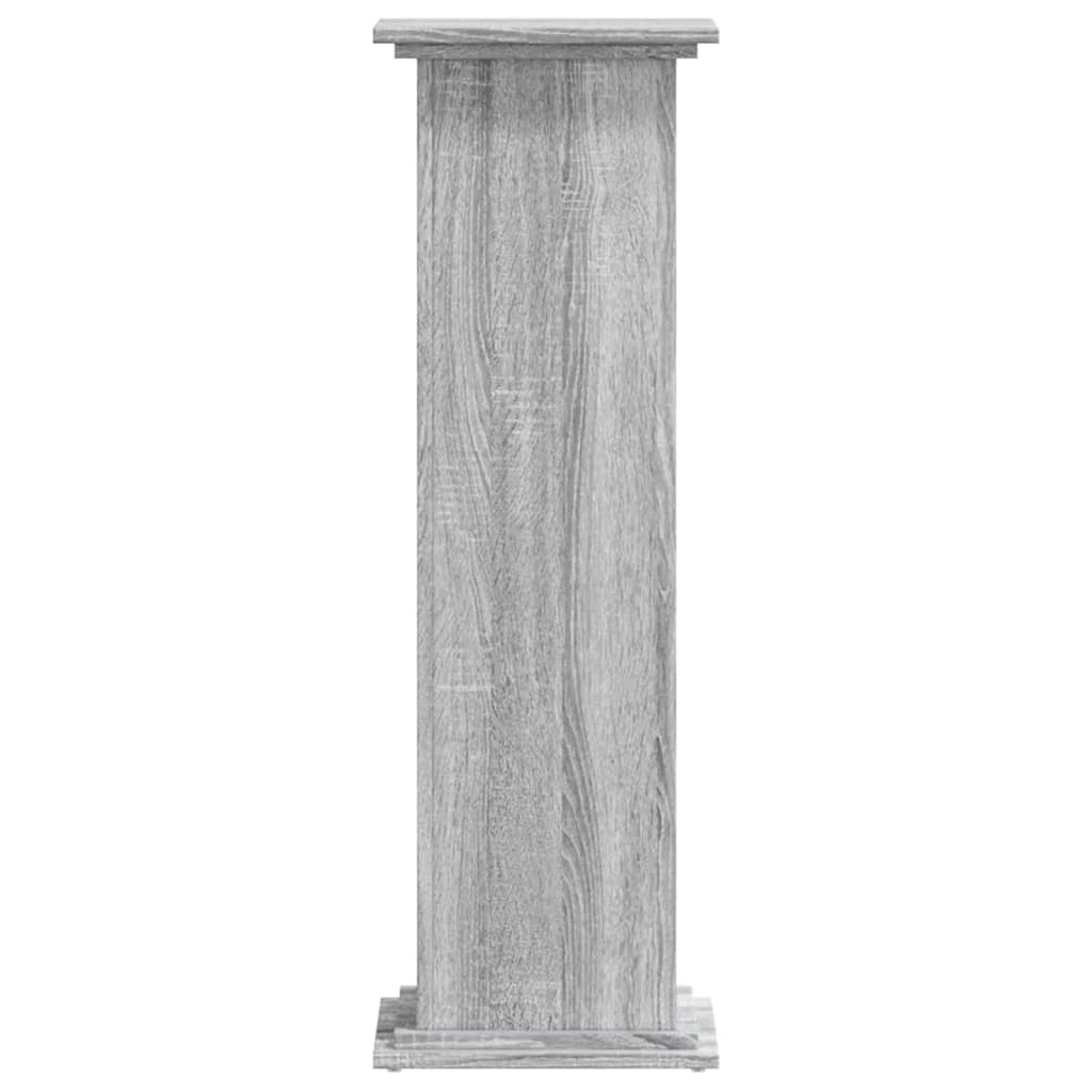 Supporto per piante porta fiori Sonoma 33 x 33 x 100 cm in legno ingegnerizzato grigio 02_0045175