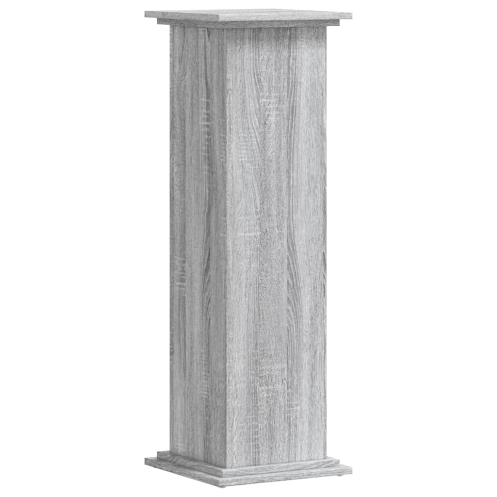 Supporto per piante porta fiori Sonoma 33 x 33 x 100 cm in legno ingegnerizzato grigio 02_0045175