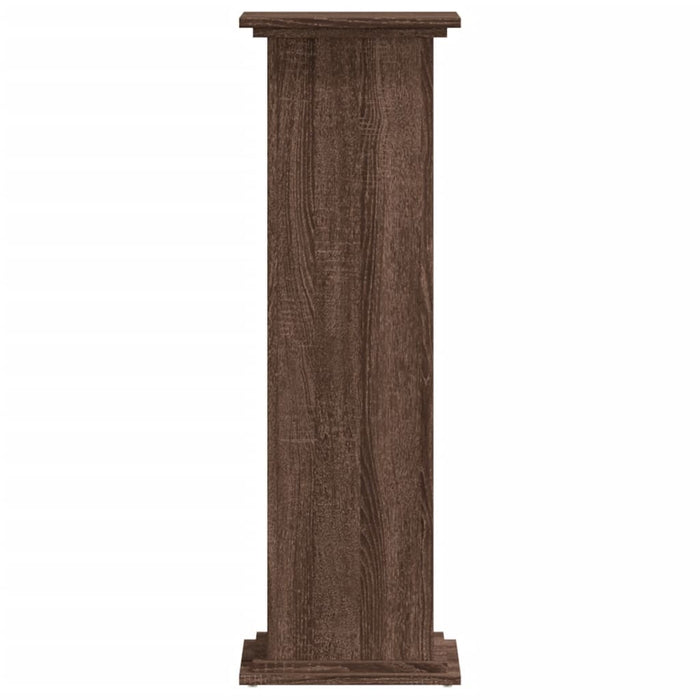 Supporto per Piante Rovere Marrone 33x33x100 cm in Truciolato 852984