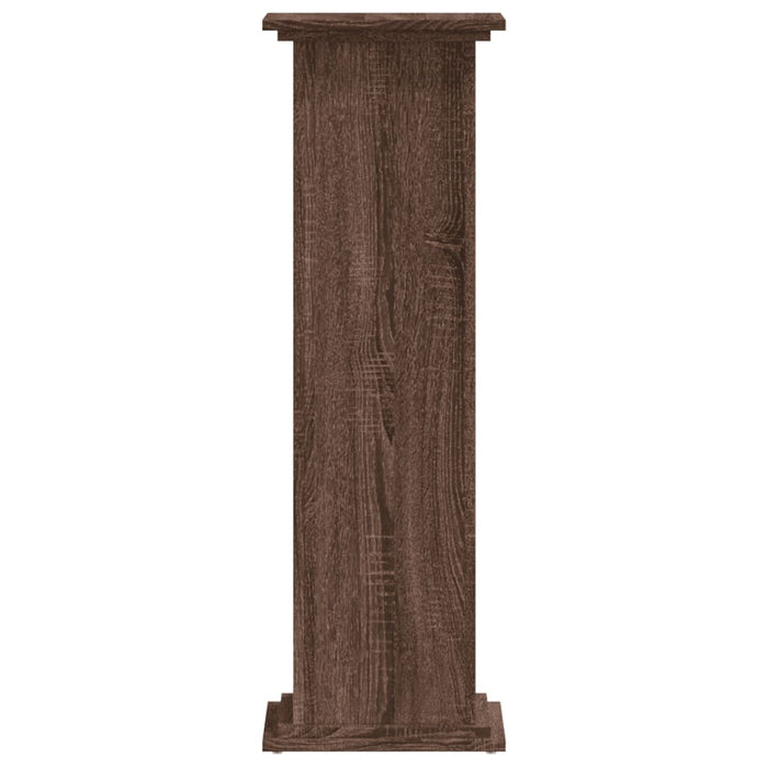 Supporto per Piante Rovere Marrone 33x33x100 cm in Truciolato