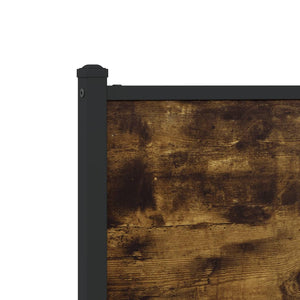 Testiera Rovere Fumo 90 cm in Legno Multistrato e Acciaio 4007695