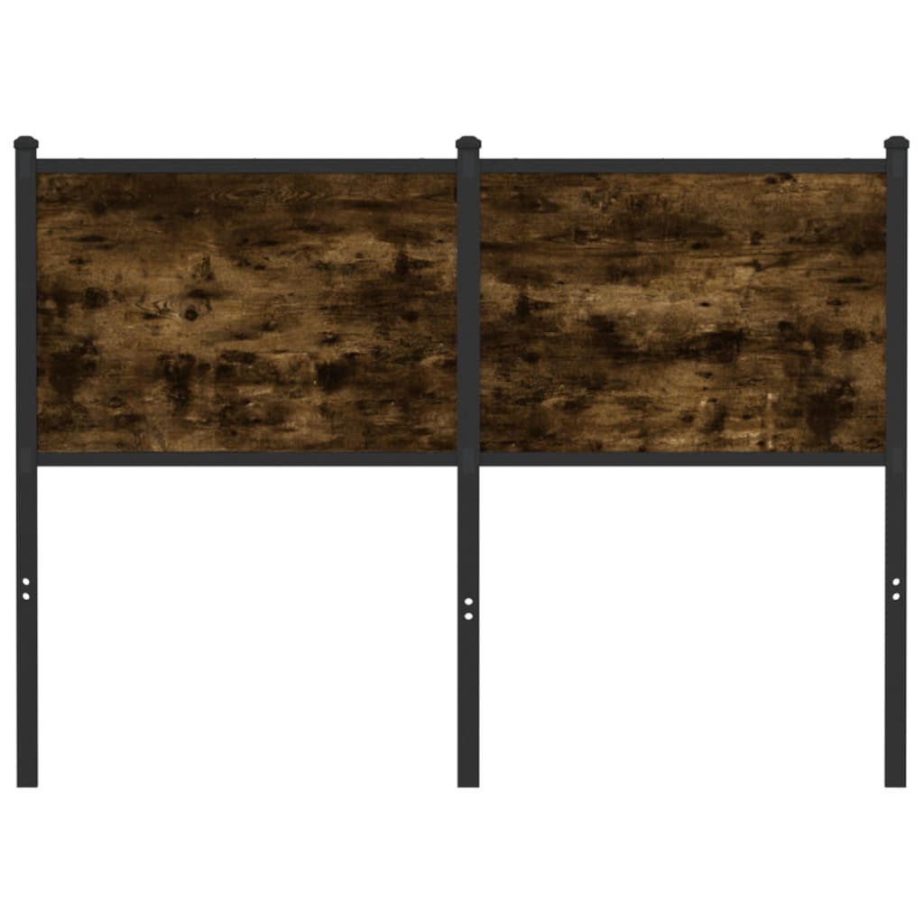 Testiera Rovere Fumo 120 cm in Legno Multistrato e Acciaio 4007698