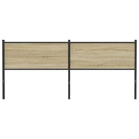 Testiera Sonoma 200 cm in Legno Multistrato e Acciaio 4007754