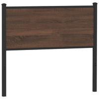 Testiera Rovere Marrone 100 cm in Legno Multistrato e Acciaio 4007794