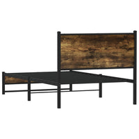 Giroletto senza Materaso in Metallo Rovere Fumo 100x190 cm 4007826